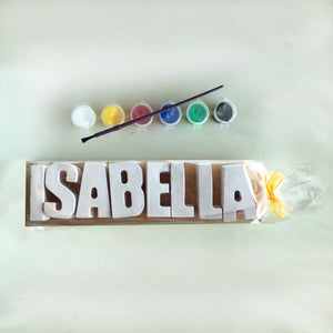 Plaster Name Party Bags - 8 Letters