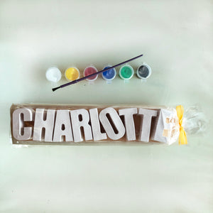 Plaster Name Party Bags - 9 Letters